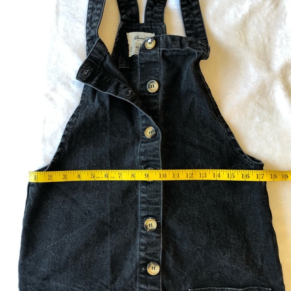 Button up overall denim skirt set - Picture 3 of 6
